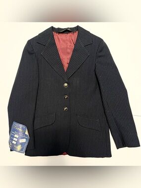 Livery Riding Apparel, Navy Pinstripe Blazer/Jacket Kids Equestrian